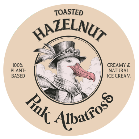 Toasted Hazelnut Flavor Pink Albatross - Lid