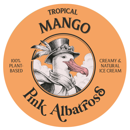 Tropical Mango Flavor Pink Albatross - Lid