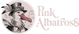 Logotipo Pink Albatross Negativo